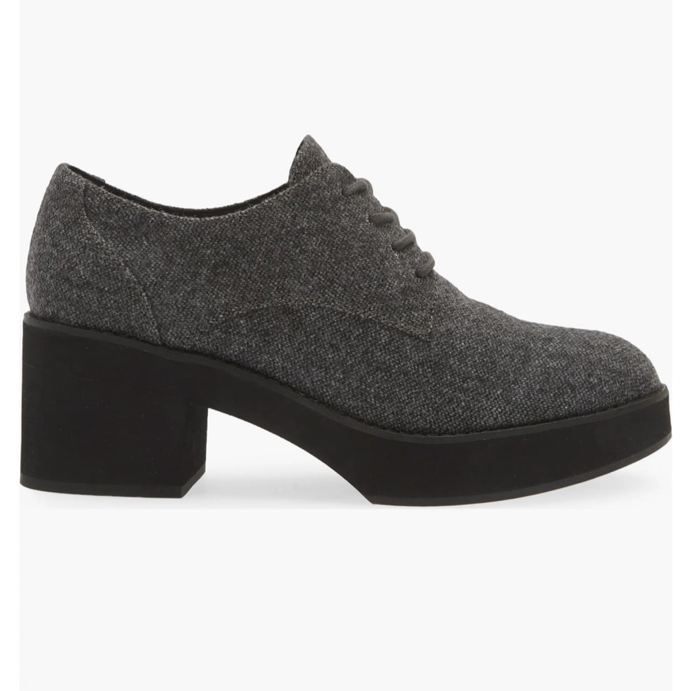 *NEW* Eileen Fisher Womens Size 11M Judd Derby in Graphite Herringbone B101 - Picture 3 of 8